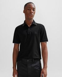 BOSS - Passertip Short Sleeve Polo Shirt With Tipped Collar - Lyst