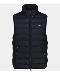 GANT - Light Down Shield Logo Gilet - Lyst
