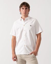 Paul Smith - Ps Casual Fit Short Sleeve Zebra Badge Shirt - Lyst