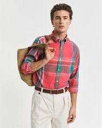 GANT - Regular Fit Indian Madras Shirt - Lyst