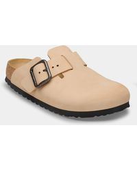 Birkenstock - Boston Wire Buckle Nubuck Leather Clogs - Lyst