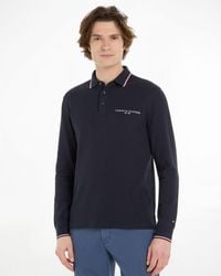 Tommy Hilfiger - Tipped Place Long Sleeve Slim Fit Polo - Lyst