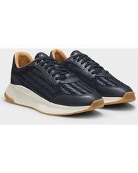 BOSS - Ttnm Evo Trainers With Woven Uppers And Suede Trims - Lyst