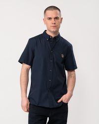 Paul Smith - Ps Tailored Fit Short Sleeve Zebra Badge Shirt - Lyst