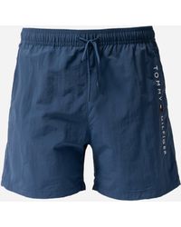 Tommy Hilfiger - Logo Zip Pocket Drawstring Swimming Shorts - Lyst