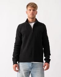 Belstaff - Commander Quarter Zip Jumper - Lyst