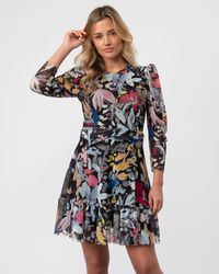 Ted Baker - Payslyy Mesh Mini Dress With Shoulder Gathers - Lyst