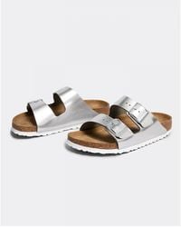 Birkenstock - Arizona Soft Footbed Natural Leather Sandals - Lyst