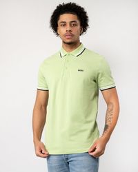 BOSS - Paddy Contrast Polo - Lyst