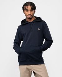 Paul Smith - Ps Regular Fit Cotton Zebra Logo Hoodie - Lyst