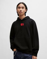 HUGO - Daratschi214 Label Logo Hoodie Nos Size: M - Lyst