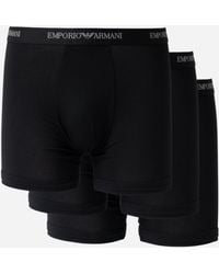 Emporio Armani - 3-Pack Boxers With Logo Waistband Em000261-Af14132-Mc061 - Lyst