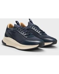 BOSS - Ttnm Evo Trainers With Knitted Uppers And Leather Trims - Lyst