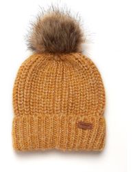 barbour bobble hat womens