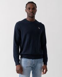 Paul Smith - Ps Zebra Badge Crew Neck Jumper - Lyst
