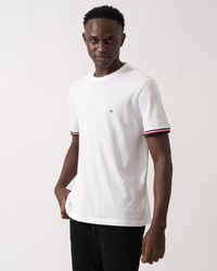 Tommy Hilfiger - Global Strip Cuff T-Shirt - Lyst