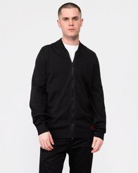 HUGO - San Jaque-C Double Zip Cardigan 001, Size: L - Lyst