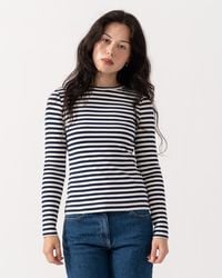 Joules - Sophie Long Sleeve Ribbed Fitted T-Shirt - Lyst