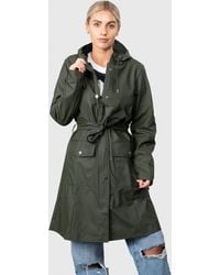Rains - Curve Long Jacket - Lyst