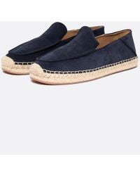 BOSS - Madeira Slip-on Suede Espadrilles With Jute Sole - Lyst