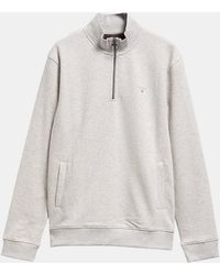 Barbour - Desmond Half Zip Sweatshirt - Lyst