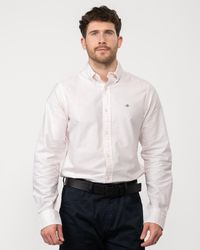 GANT - Slim Fit Oxford Banker Stripe Shirt - Lyst