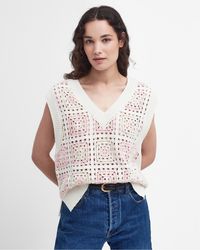 Barbour - Falmouth V-neck Knitted Jumper Vest - Lyst