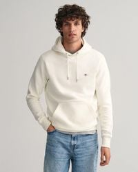 GANT - Regular Fit Shield Logo Pullover Hoodie - Lyst
