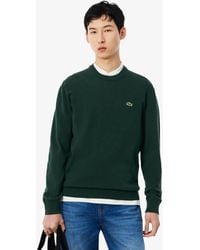 Lacoste - Organic Cotton Crew Neck Sweater - Lyst