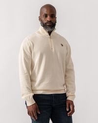 Paul Smith - Ps Zip Neck Zebra Badge Sweater - Lyst
