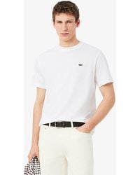 Lacoste - Embroidered Logo T Shirt - Lyst