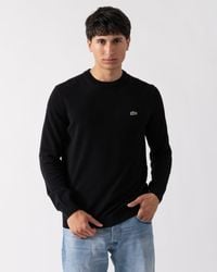 Lacoste - Organic Cotton Crew Neck Sweater - Lyst