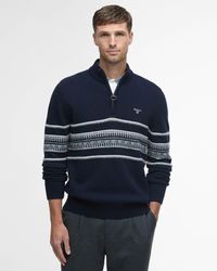 Barbour - Kepwick Half Zip Jumper - Lyst