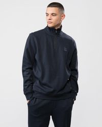 BOSS - Zetrust 1/4 Zip Sweatshirt Size: L - Lyst