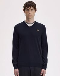 Fred Perry - Classic V Neck Jumper - Lyst