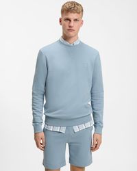 BOSS - Westart Crew Neck Sweatshirt With Logo Patch - Lyst