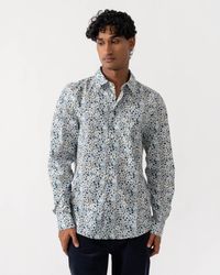Paul Smith - Ps Tailored Fit Long Sleeve Floral Pattern Shirt - Lyst