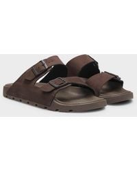 BOSS - Surfley Twin-Strap Slides With Branded Buckles - Lyst