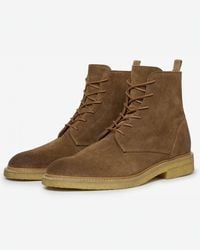 Oliver Sweeney - Muros Burnished Suede Derby Boots - Lyst