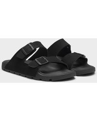 BOSS - Surfley Twin-Strap Slides With Branded Buckles - Lyst