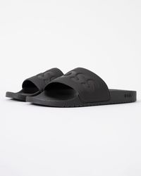 BOSS - Aryeh Italian-Made Slides With Large Logo Detail - Lyst
