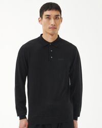 Barbour - Merino Polo Style Sweatshirt - Lyst