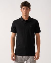BOSS - Passenger Stretch-Cotton Slim-Fit Polo Shirt With Logo Patch Nos - Lyst