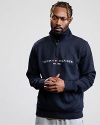 Tommy Hilfiger - Tommy Logo Mockneck Sweatshirt - Lyst