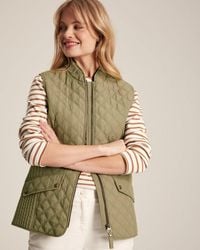 Joules - Minx Update Diamond Quilted Gilet - Lyst