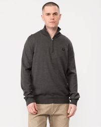 Fred Perry - Classic Half Zip Jumper - Lyst
