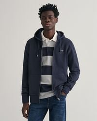 GANT - Reg Hied Fu Zip Weathirt An - Lyst