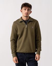 Paul Smith - Ps Reg Fit Half Zip Zebra Logo Top - Lyst