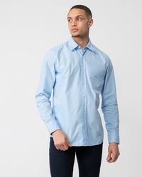 BOSS - Relegant 6 Regular Fit Long Sleeve Organic Cotton Poplin Shirt - Lyst