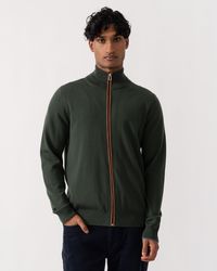 Paul Smith - Ps Full Zip Funnel Neck Sweater - Lyst